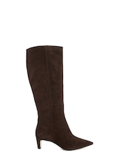 Dune London Brown Wide Fit Smoulder Knee High Boots - Image 3 of 5
