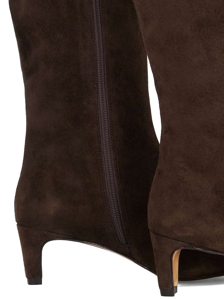 Dune London Brown Wide Fit Smoulder Knee High Boots - Image 5 of 5 Dune London Brown Wide Fit Smoulder Knee High Boots - Image 5 of 5