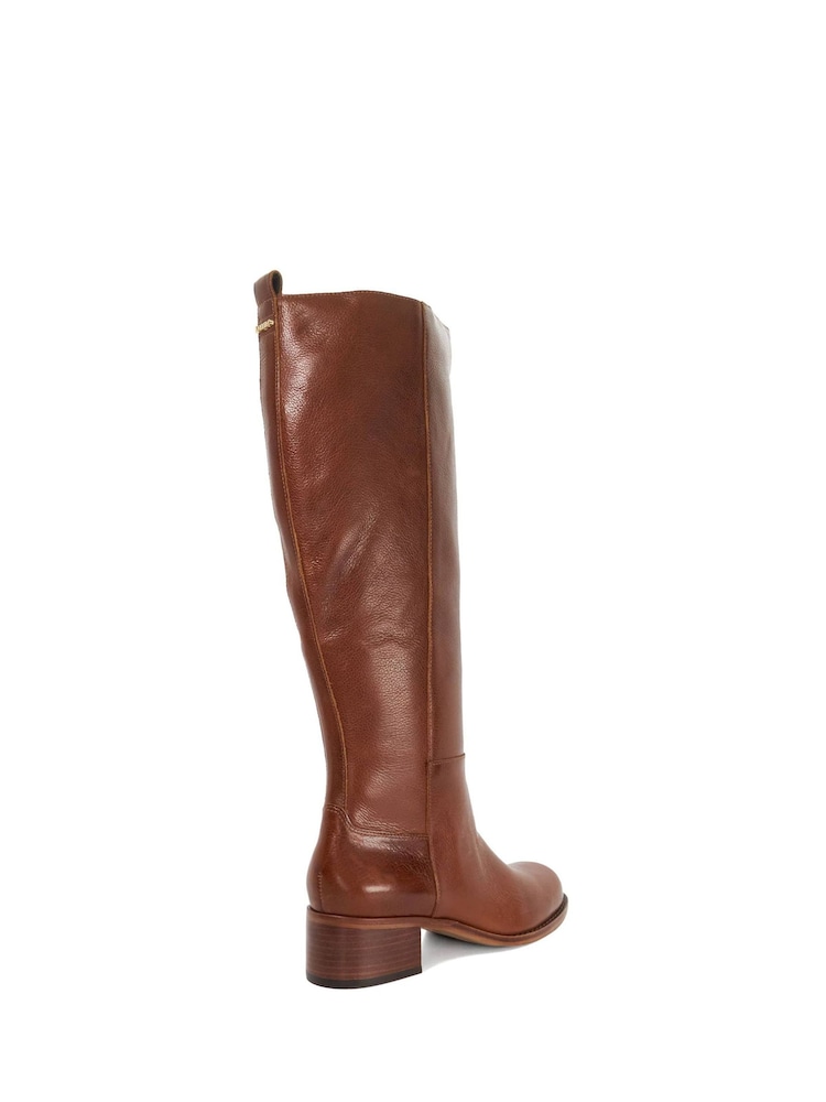 Marron fauve - Bottes Dune London Turner hauteur genou - Image 2 de 5 Marron fauve - Bottes Dune London Turner hauteur genou - Image 2 de 5