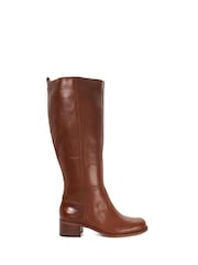 Marron fauve - Bottes Dune London Turner hauteur genou - Image 3 de 5