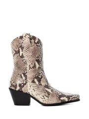 Dune London Natural Pardner 2 Zip Up Western Boots - Image 3 of 7