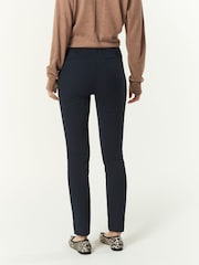 Navy Blue Zip Detail Skinny Trousers - Image 4 of 7