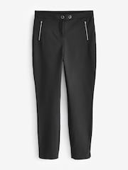 Black Zip Detail Skinny Trousers - Image 6 of 7