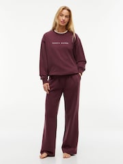 Tommy Hilfiger Brown Essential Terry Relaxed Lounge Sweatshirt - Image 3 of 5