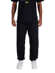 New Balance Black Mens Essentials Fleece Joggers - Image 1 of 4