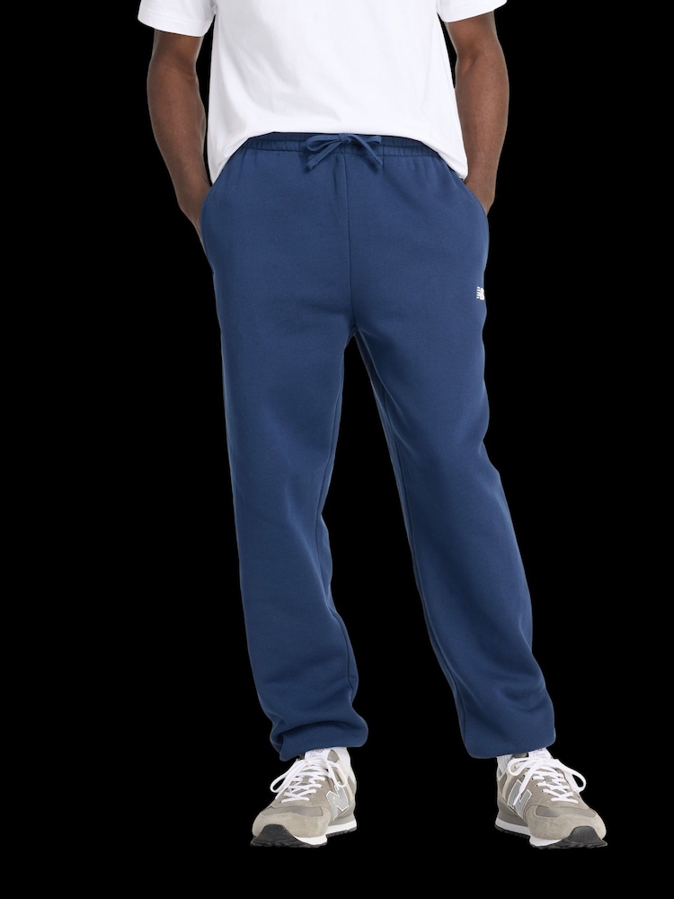 New Balance Navy Mens Essentials Fleece Joggers - Image 1 of 7