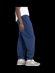 New Balance Navy Mens Essentials Fleece Joggers - Image 4 of 7