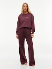Tommy Hilfiger Brown Essential Terry Relaxed Lounge Joggers - Image 3 of 5