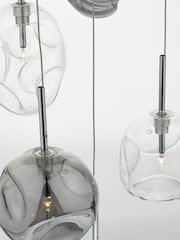 Dar Lighting Silver Quinn 6 Light Ceiling Light Pendant - Image 4 of 4