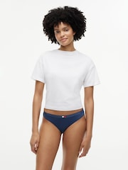 Tommy Hilfiger Blue Heritage Flag Logo Briefs 3 Pack - Image 2 of 6
