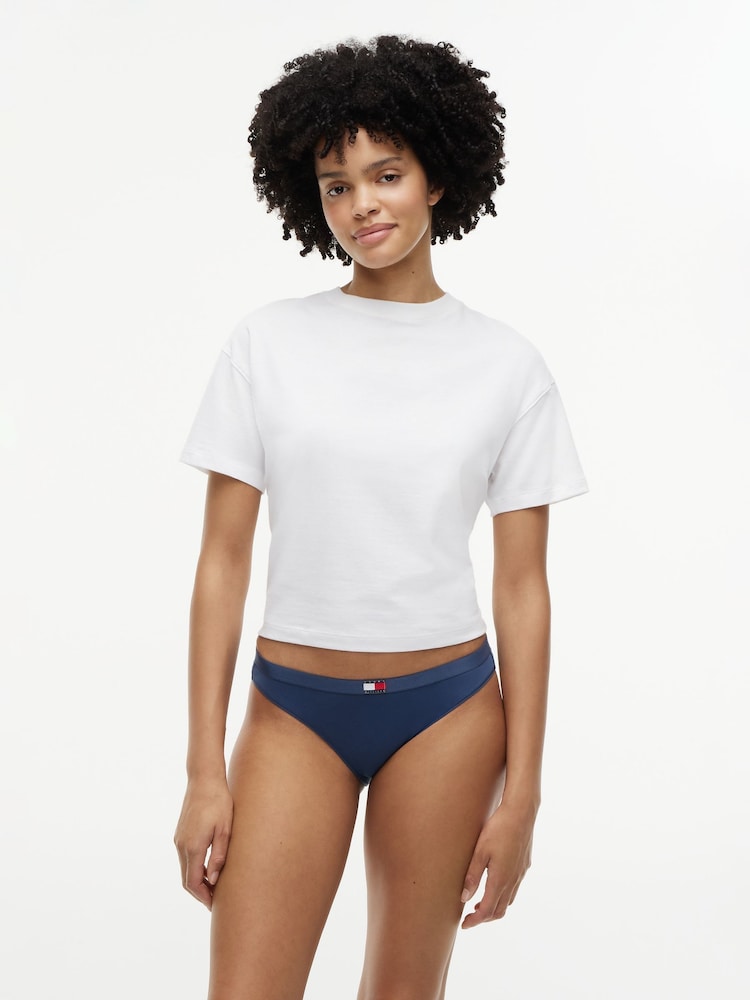 Tommy Hilfiger Blue Heritage Flag Logo Briefs 3 Pack - Image 2 of 6