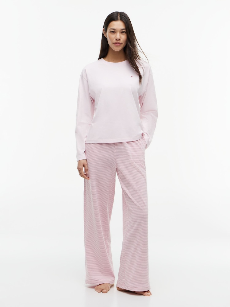 Tommy Hilfiger Essential Jersey Long Sleeve Pyjamas Set - Bild 1 von 5