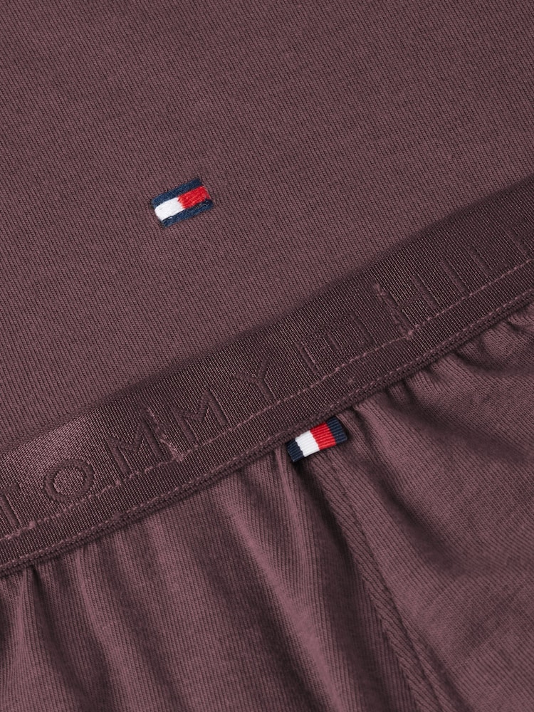 Tommy Hilfiger Brown Essential Piping Relaxed Pyjamas Set - Image 5 of 5 Tommy Hilfiger Brown Essential Piping Relaxed Pyjamas Set - Image 5 of 5