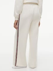 Tommy Hilfiger Cream Global Stripe Wide Leg Lounge Joggers - Image 2 of 5