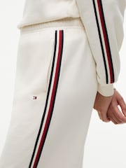 Tommy Hilfiger Cream Global Stripe Wide Leg Lounge Joggers - Image 4 of 5
