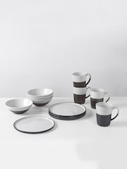 Broste Copenhagen White Esrum Dinnerware Breakfast Set - Image 1 of 1