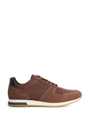 Dune London Brown Wide Fit Trusting Trainers - Image 1 of 5