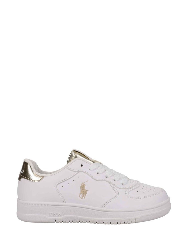 Weiß/Gold - Polo Ralph Lauren, Masters Court, Kinderturnschuhe - Bild 1 von 5 Weiß/Gold - Polo Ralph Lauren, Masters Court, Kinderturnschuhe - Bild 1 von 5
