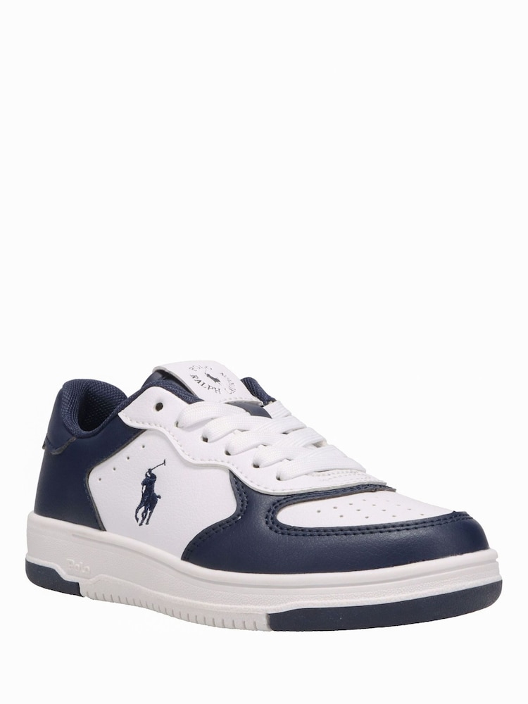 Blanco/azul - Zapatillas infantiles Masters Court de Polo Ralph Lauren - Imagen 2 de 4 Blanco/azul - Zapatillas infantiles Masters Court de Polo Ralph Lauren - Imagen 2 de 4