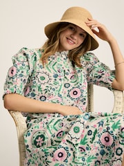 Joules Elle Green/Pink Frill Blouse - Image 5 of 6