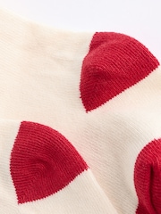 White/Red Character Christmas Baby Jersey 100% Cotton Dress With Tights Set (0mths-2yrs) - Image 7 of 7