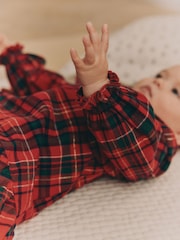 Red Check Baby Woven Dress (0mths-2yrs) - Image 4 of 9