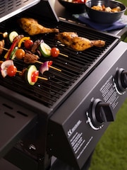 Charles Bentley Black Garden Deluxe 2 Burner Gas BBQ - Image 3 of 6