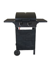Charles Bentley Black Garden Deluxe 2 Burner Gas BBQ - Image 4 of 6