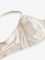 Cream Total Support Non Pad Non Wire Animal Print Mesh Bra with Side Support - Image 7 of 7