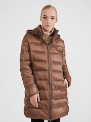 Hobbs Brown Petite Joelle Puffer Jacket - Image 1 of 4