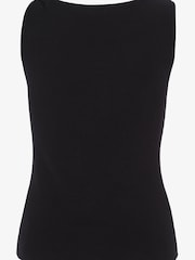 Mint Velvet Twist Shoulder Black  Top - Image 3 of 4