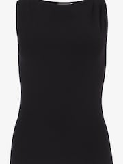 Mint Velvet Twist Shoulder Black  Top - Image 4 of 4