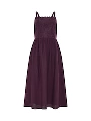 M&Co Purple Linen Blend Cornelli Dress - Image 5 of 5