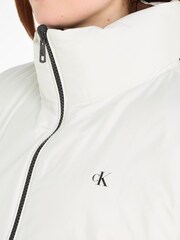Calvin Klein Jeans Reversible 90s Puffer Brown Coat - Image 3 of 6
