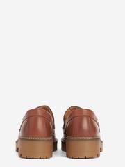 Barbour® Tan Brown Norma Leather Penny Loafers - Image 4 of 5