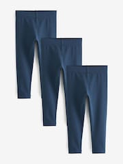 Marine - Clarks Jersey-Leggings für die Schule im 3er-Pack - Image 1 of 5
