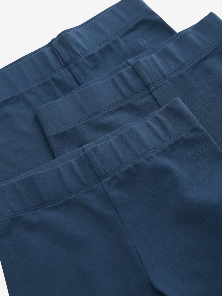 Marine - Clarks Jersey-Leggings für die Schule im 3er-Pack - Image 4 of 5