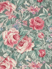Laura Ashley Fern Green Wild Roses 10M Wallpaper - Image 3 of 3