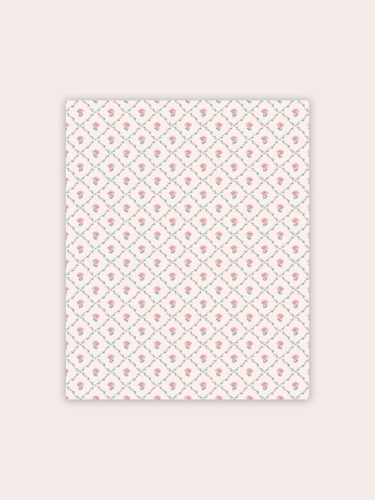 Laura Ashley Coral Pink Kate 10M Wallpaper - Image 2 of 4