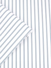 Laura Ashley Smoke Blue Farnworth Stripe 10M Wallpaper - Image 2 of 3
