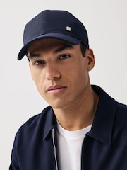 Navy Blue Textured Cap - Image 1 of 4