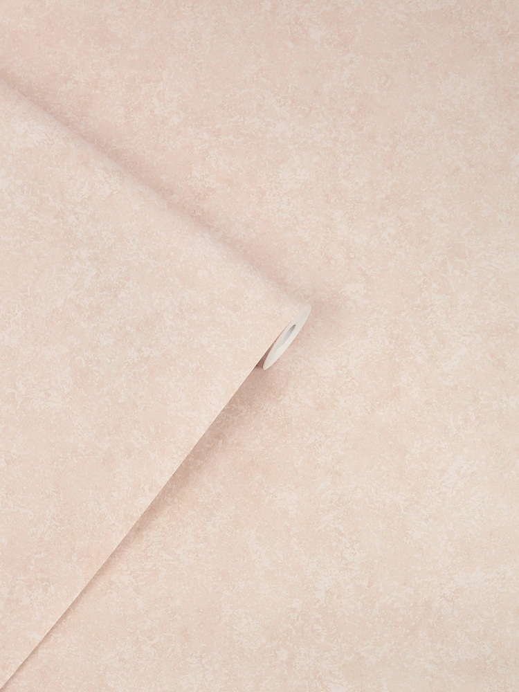 Laura Ashley Plaster Pink Brindley Textured 10M Wallpaper - Image 1 of 3