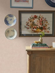 Laura Ashley Plaster Pink Brindley Textured 10M Wallpaper - Image 3 of 3