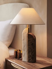 Brown Carrara Table Lamp - Image 1 of 4