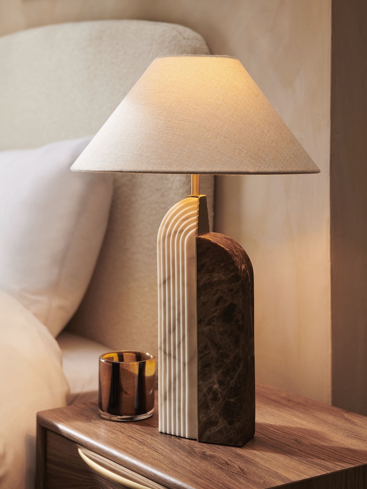 Brown Carrara Table Lamp - Image 1 of 4