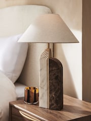 Brown Carrara Table Lamp - Image 2 of 4