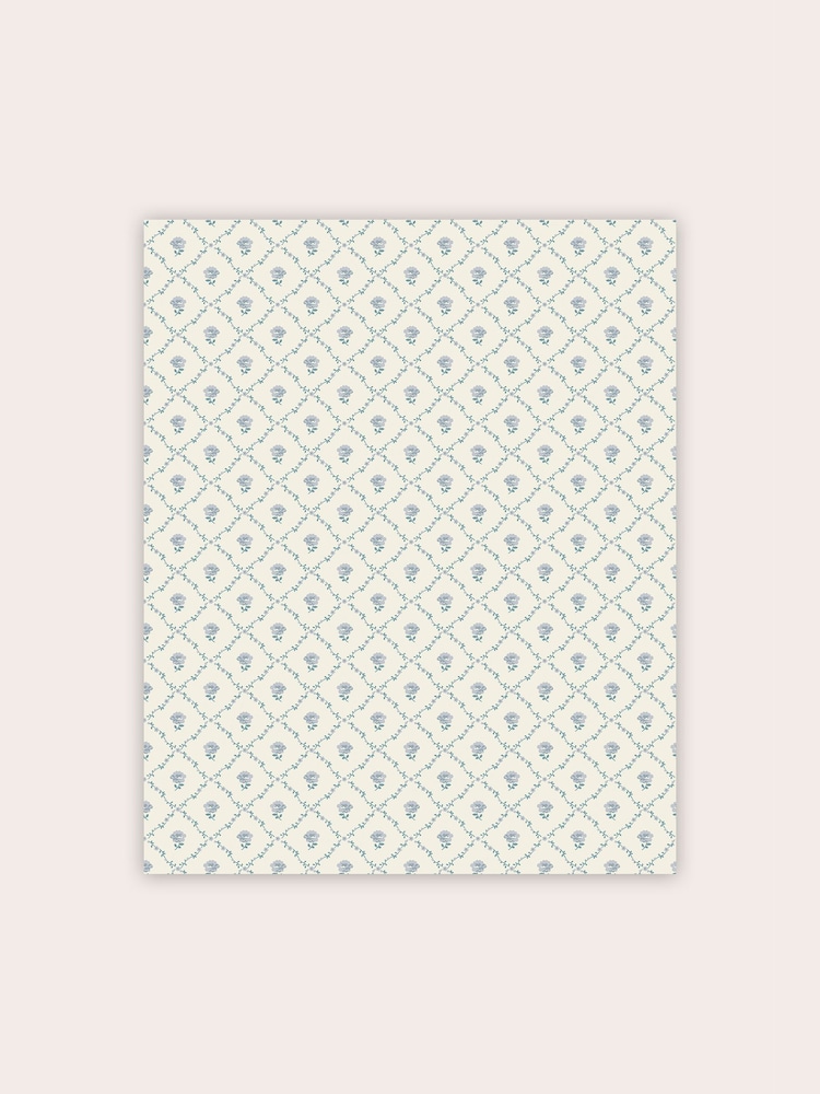 Laura Ashley Seaspray Blue Kate 10M Wallpaper - Image 2 of 4
