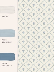 Laura Ashley Seaspray Blue Kate 10M Wallpaper - Image 4 of 4