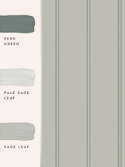 Laura Ashley Sage Green Chalford Wood Panelling 10M Wallpaper - Image 3 of 3