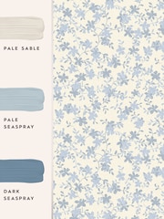 Laura Ashley Pale Seaspray Blue Misterton Trail 10M Wallpaper - Image 3 of 3
